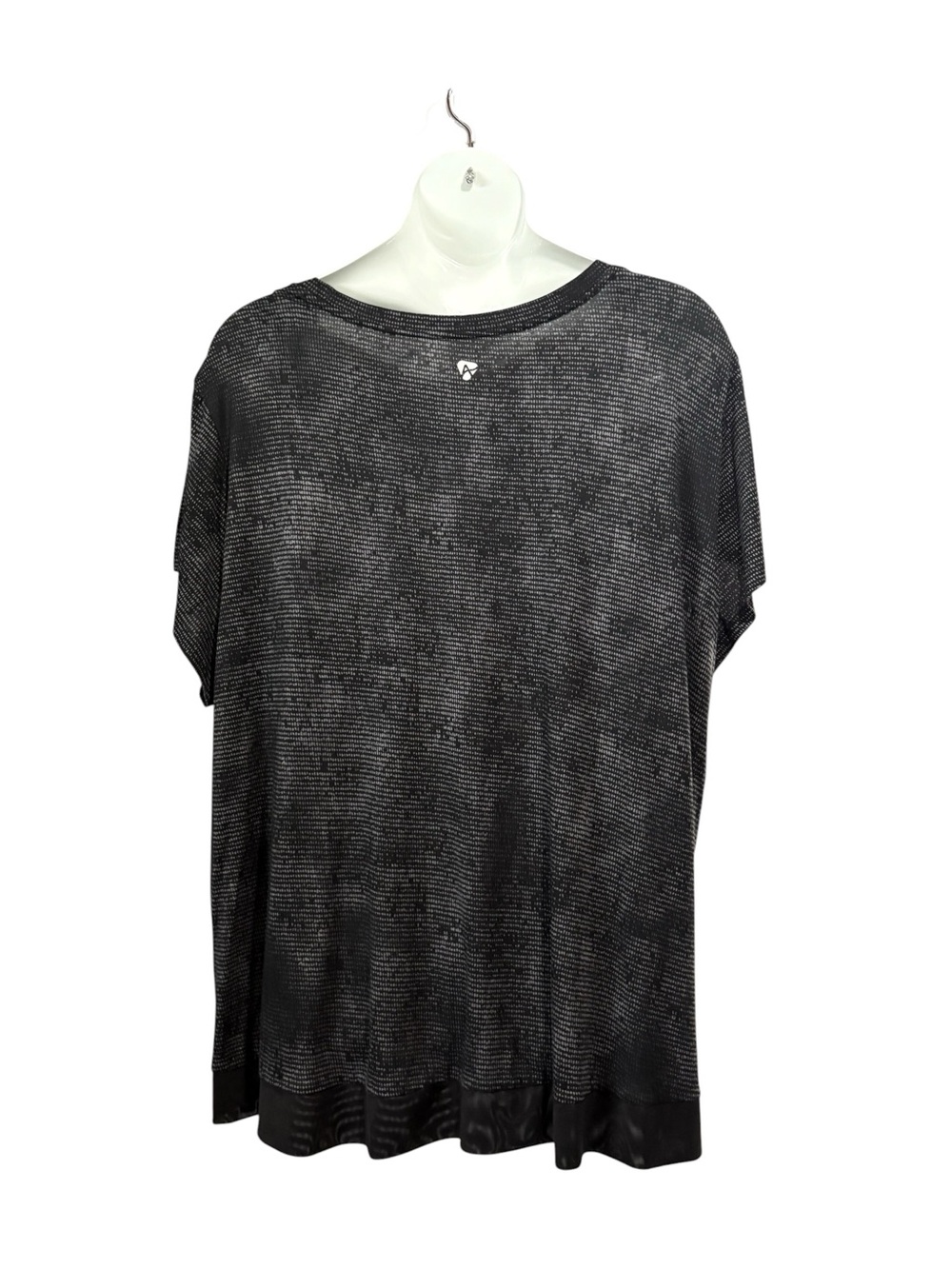 Active Zone Penningtons, 4X Plus Size, Activewear Top Black Drawstring Hem - Picture 7 of 10